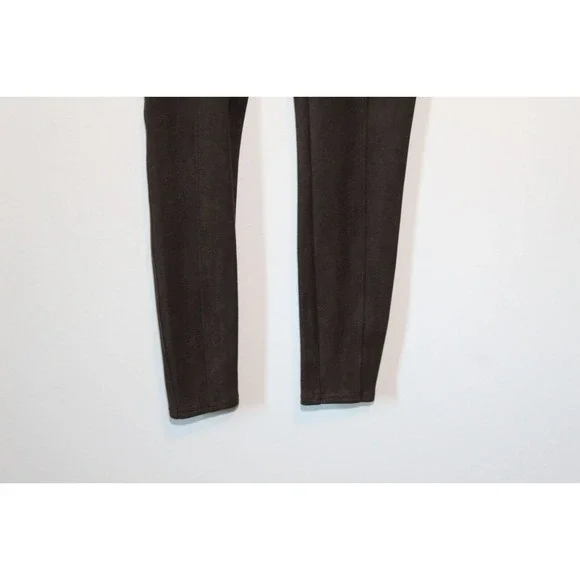 SPANX Faux Suede Leggings Chocolate Brown Pull On Women's Size Medium H14477 - Picture 5 of 15